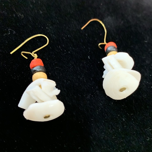 Shell Ear rings - Picture 2 of 4